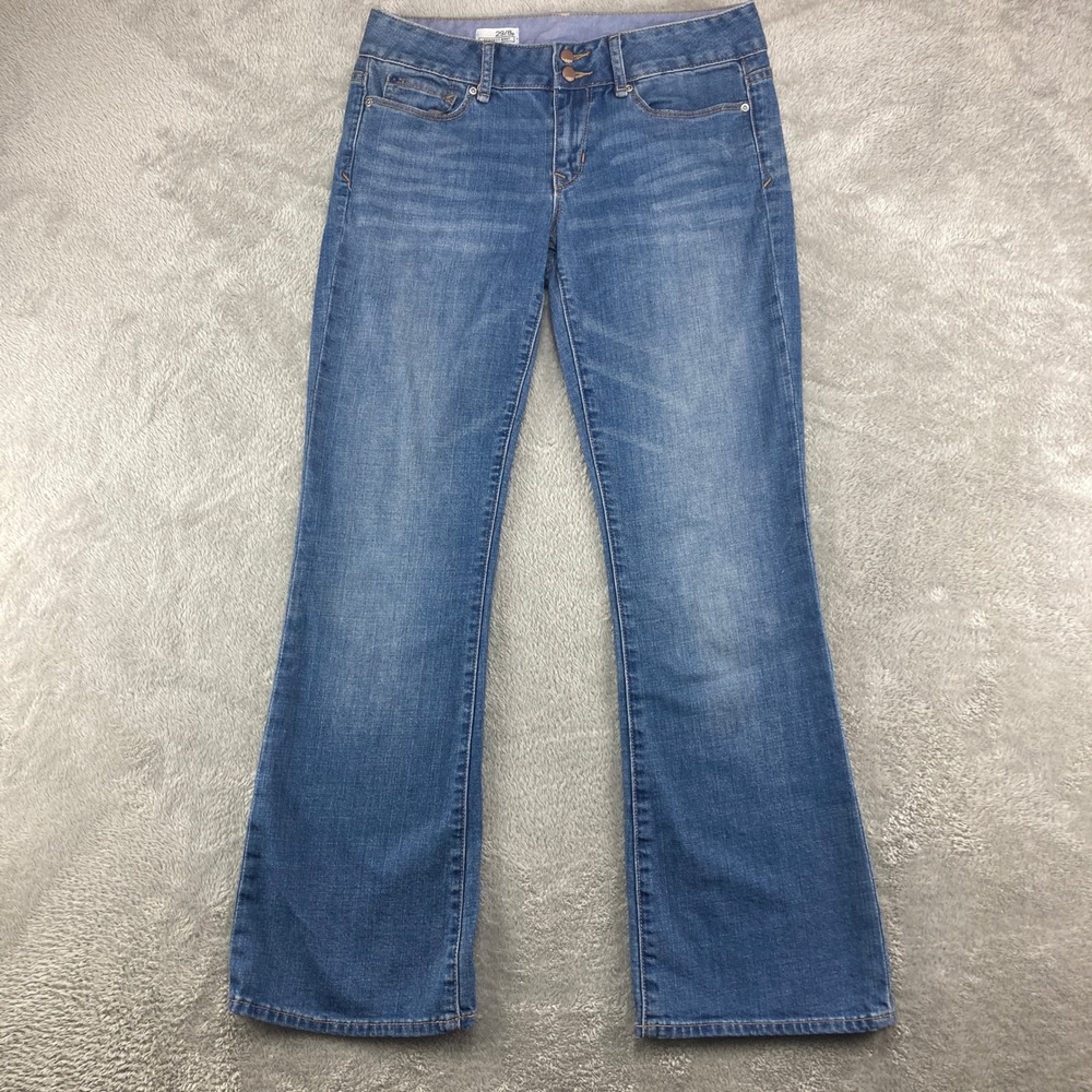 Gap 1969 Perfect Boot Jeans Womens 29/8p Medium Wash Blue Denim Low Rise Flare
